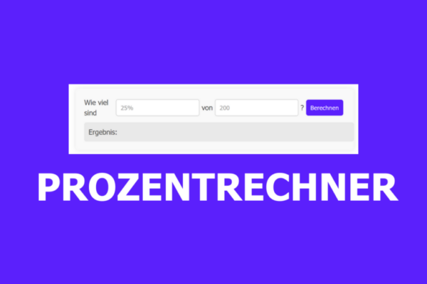 Prozentrechner Online